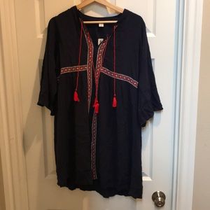 old navy boho embroidered dress